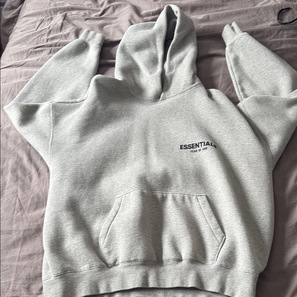Essentials Grey Men's Hoodie